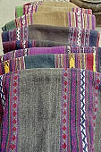 Cusco, traditional textiles with geometric Quechua dedign